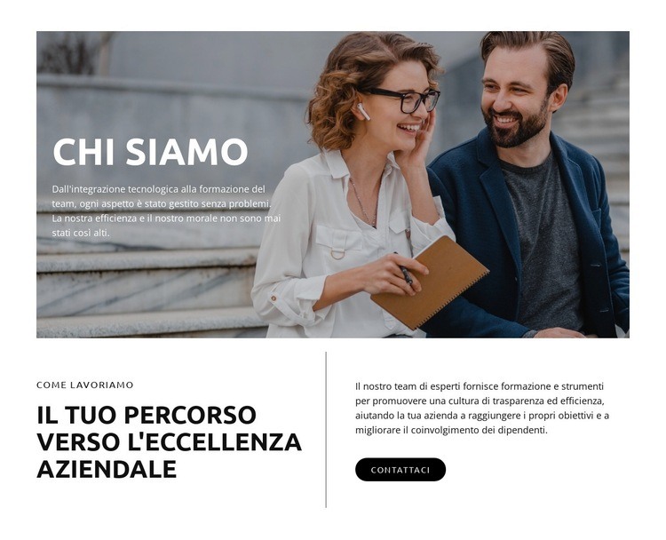 Il tuo percorso verso l'eccellenza aziendale Modelli di Website Builder