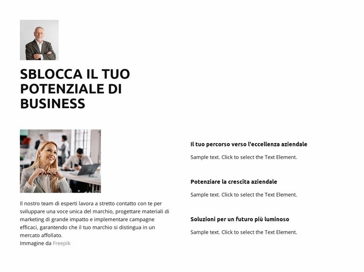 Come indica la strada Mockup del sito web