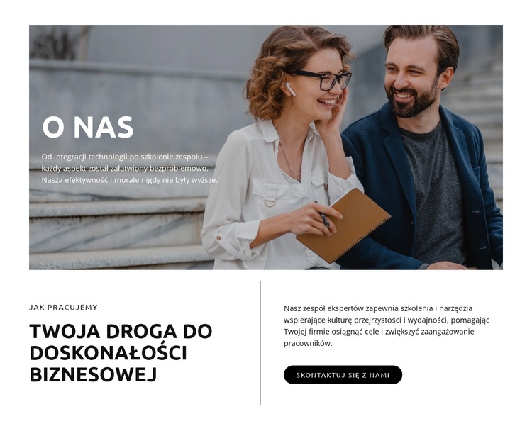 Twoja droga do doskonałości biznesowej Motyw WordPress