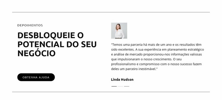 Soluções para um futuro melhor Design do site