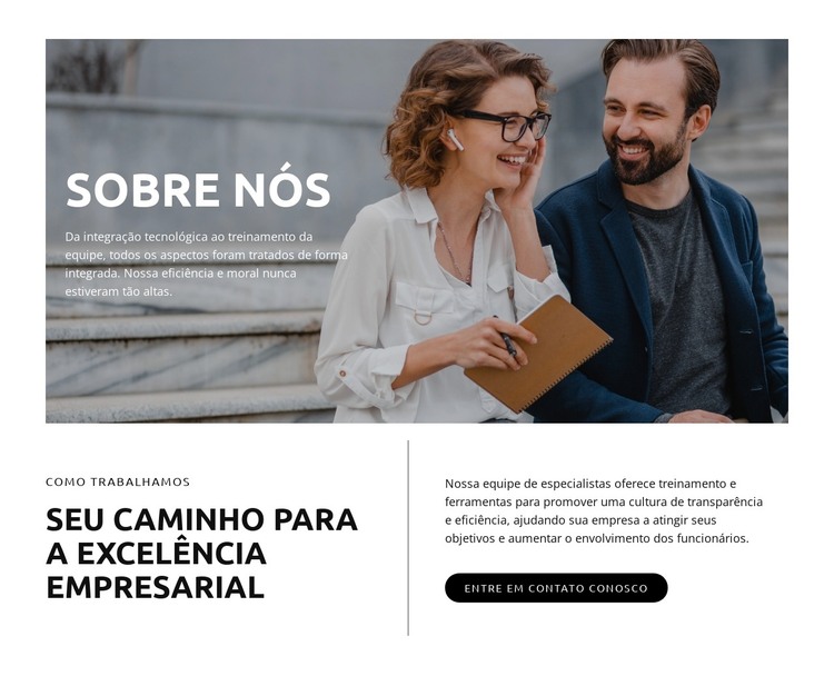 Seu caminho para a excelência empresarial Modelo HTML