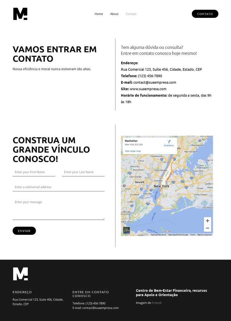 Ferramentas de otimização de negócios Modelo de site