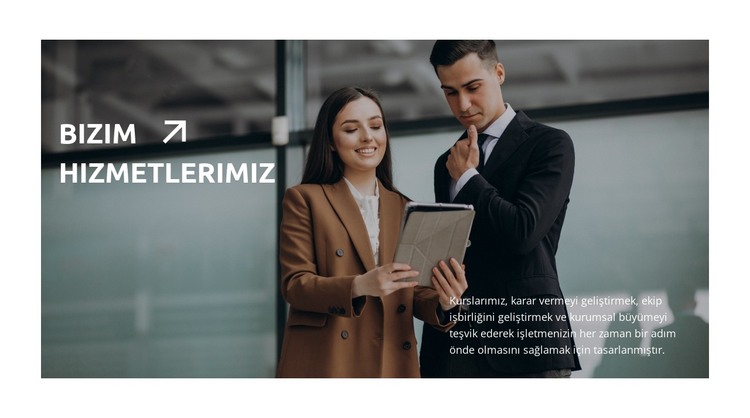 İş büyümesini güçlendirmek HTML Şablonu