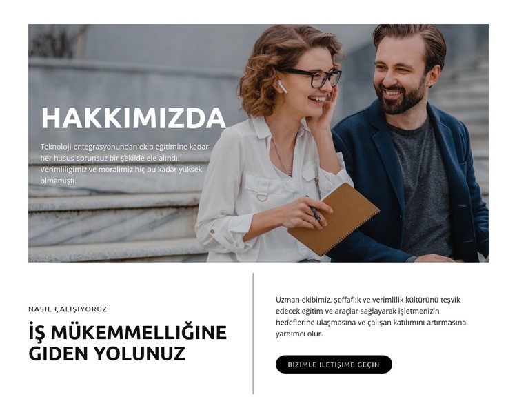 İş mükemmelliğine giden yolunuz Html Web Sitesi Oluşturucu