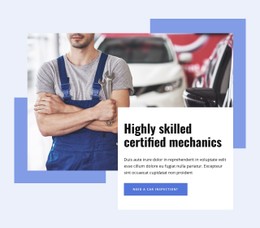 Certified Mechanics CSS Form Template