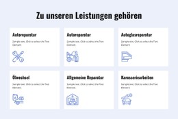 Autoreparaturdienste Designvorlage