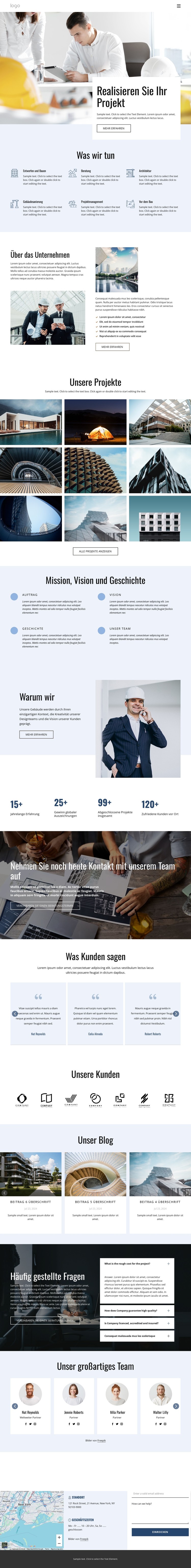 Hochwertige Bauprojekte CSS-Vorlage