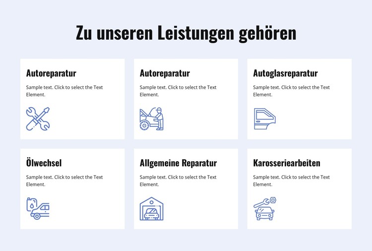 Autoreparaturdienste CSS-Vorlage