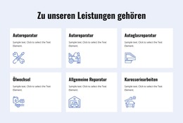 Autoreparaturdienste - E-Commerce-Website