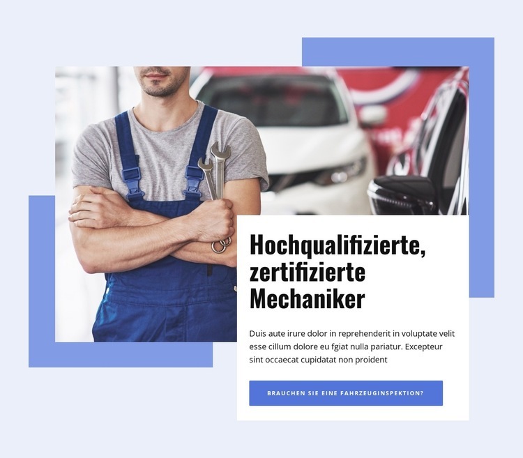 Zertifizierte Mechaniker HTML Website Builder