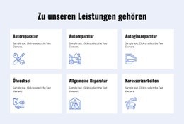 Autoreparaturdienste - Kostenlose Website-Vorlage