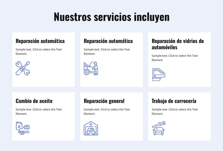 Servicios de reparación de automóviles Plantilla CSS