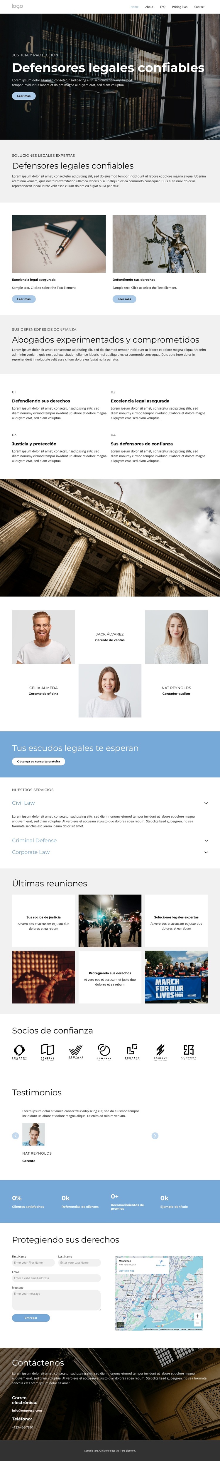 Soluciones legales expertas Plantilla de sitio web