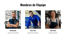 Membres De L'Équipe De Réparation Automobile – Meilleure Conception De Site Web