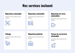 Services De Réparation Automobile Modèle De Conception