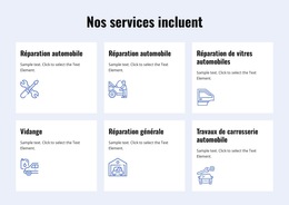 Polices, Couleurs Et Graphiques Personnalisés Pour Services De Réparation Automobile