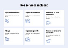 Services De Réparation Automobile - Modèle HTML D'Une Page