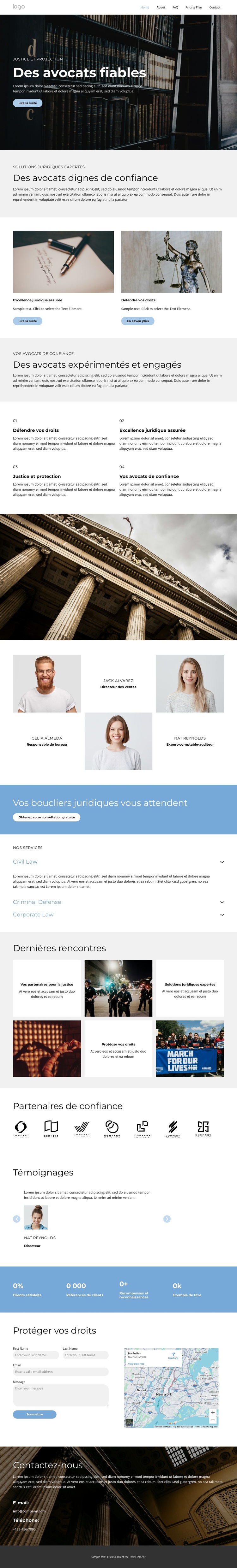 Solutions juridiques expertes Thème WordPress