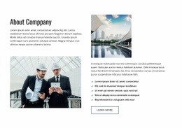 About our building company - Html Code Example by Nicepage