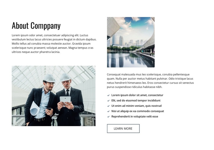 About our building company HTML5 Template