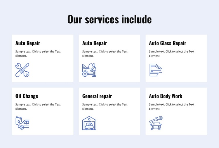 Car repair services HTML5 Template