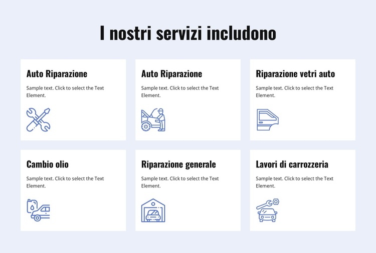 Servizi di riparazione auto Tema WordPress