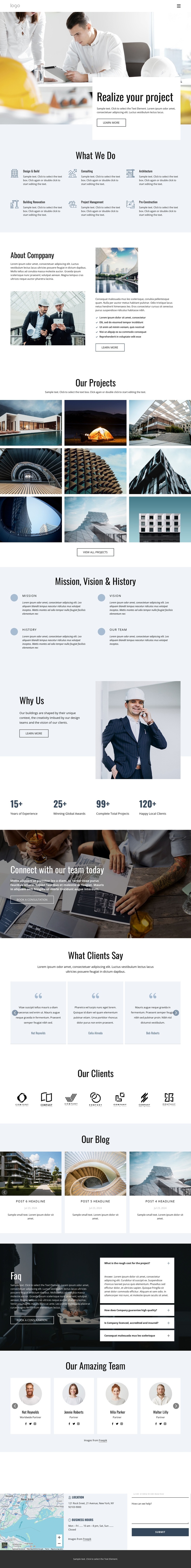 Quality construction projects Joomla Template