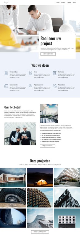 Kwaliteit bouwprojecten CSS-sjablonen