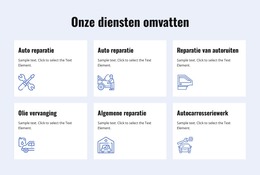 Autoreparatiediensten - E-Commercewebsite