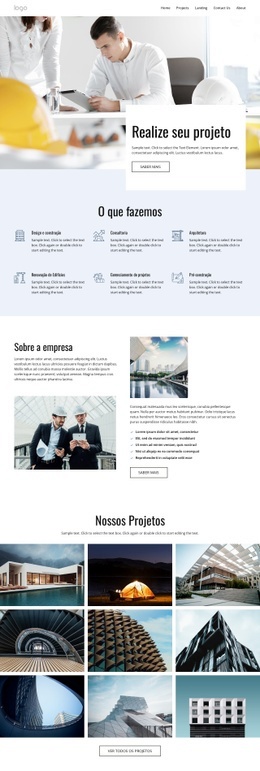 Projetos De Construção De Qualidade - Multipurpose HTML Layout Generator