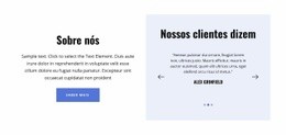 Sobre Nós E Depoimentos - Design De Site Responsivo