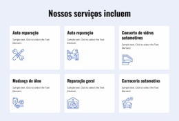 Serviços De Reparação De Automóveis - Modelo De Site Gratuito