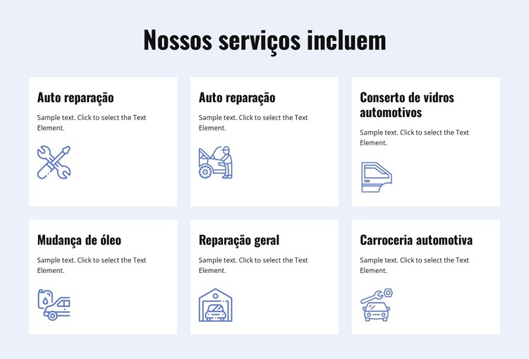 Serviços de reparação de automóveis Template CSS