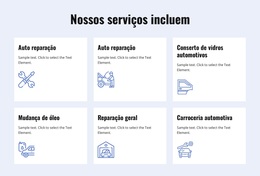 Serviços De Reparação De Automóveis - Modelo WordPress