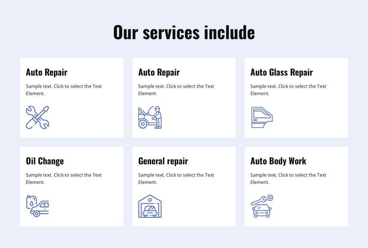 Car repair services Template