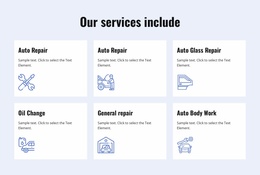 Custom Fonts, Colors And Graphics For Car Repair Services