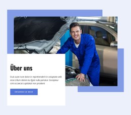 HTML-Seite Für Über Die Autowerkstatt