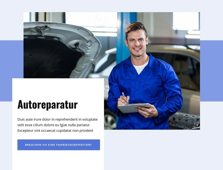 Autoreparaturen in NYC durchführen lassen HTML Website Builder