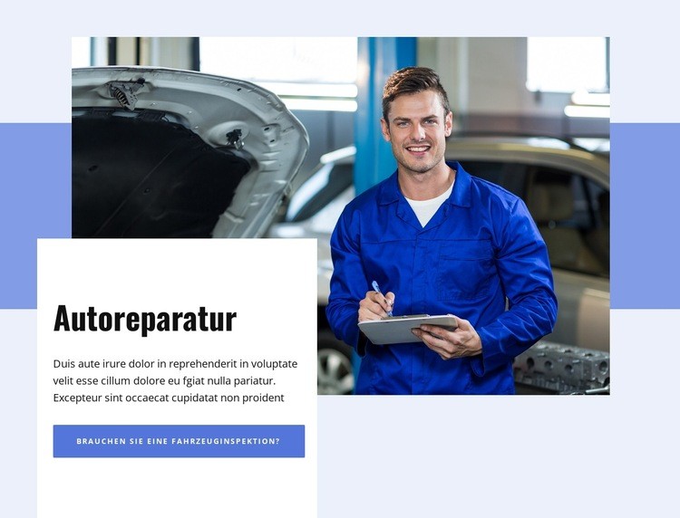 Autoreparaturen in NYC durchführen lassen Website Builder-Vorlagen