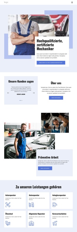 Experten Für Autoreparaturen – Einfaches WordPress-Theme