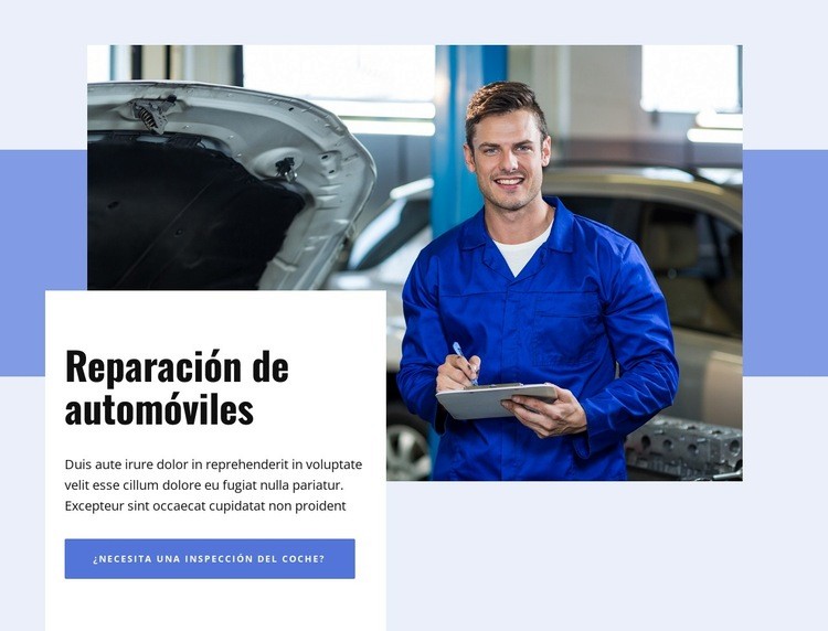 Obtenga reparaciones de automóviles en Nueva York Plantillas de creación de sitios web