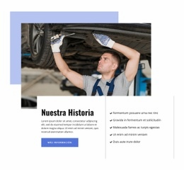 Servicio De Reparación De Automóviles Familiar. - Maqueta De Sitio Web Profesional