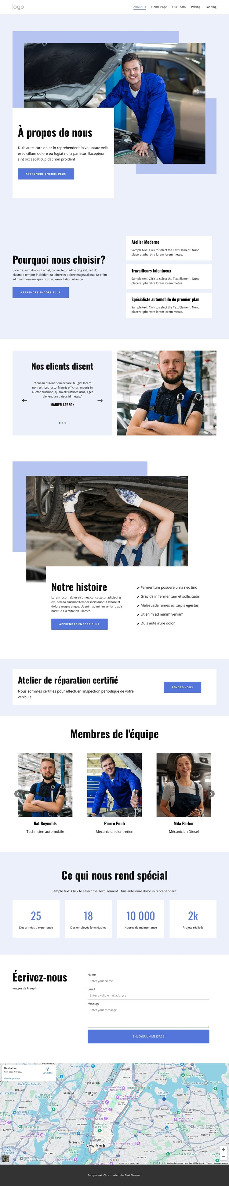 Réparation automobile à service complet Modèle CSS