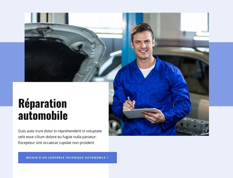 Obtenez des réparations automobiles à New York Modèle HTML