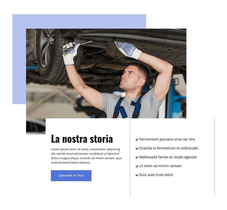 Servizio di riparazione auto a conduzione familiare Modelli di Website Builder