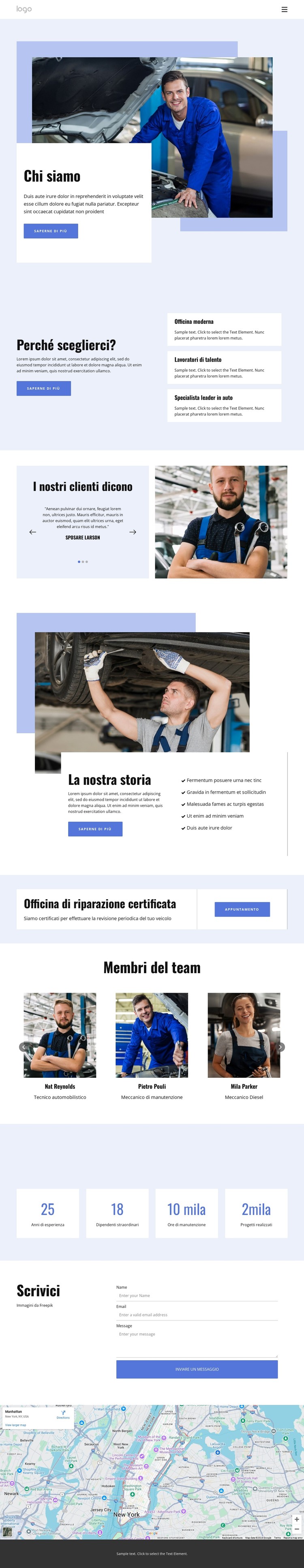 Servizio completo di riparazione auto Modello CSS