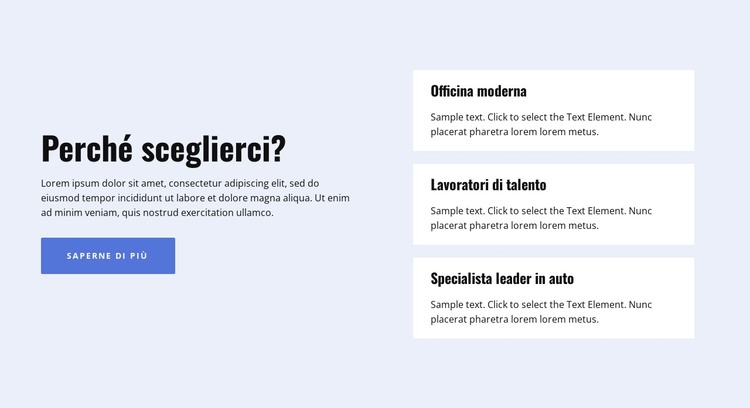 Ci sono diversi vantaggi Modello HTML