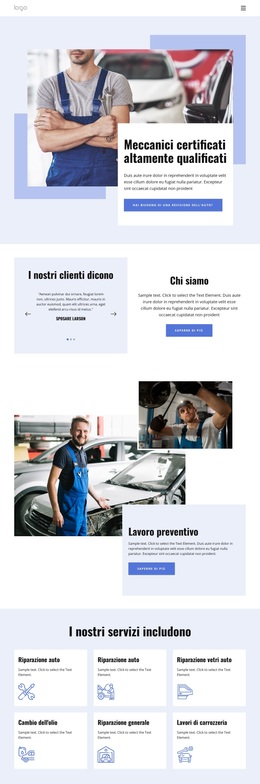 Esperti Di Riparazione Auto - Tema WordPress Semplice