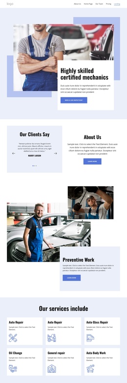 Templates Extensions For Car Repair Experts