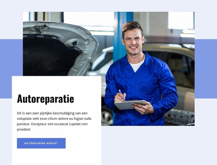 Ontvang autoreparaties in NYC Sjabloon voor één pagina